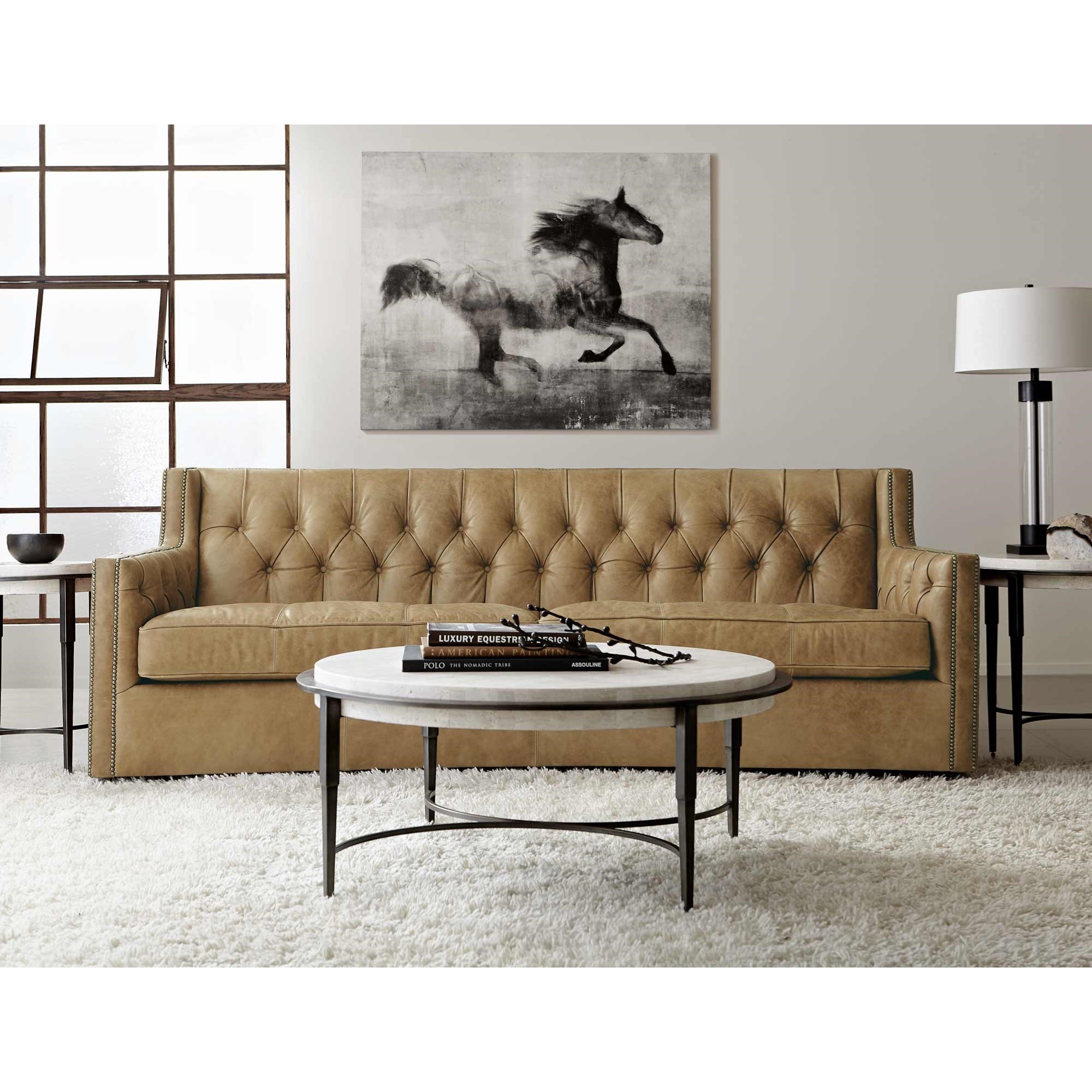 Bernhardt outlet leather couch